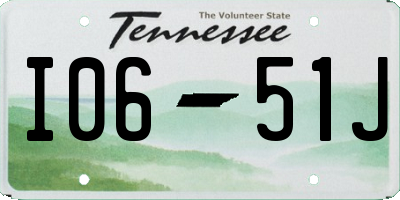 TN license plate I0651J