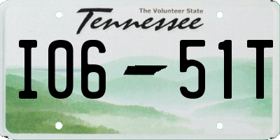 TN license plate I0651T