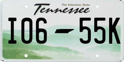 TN license plate I0655K