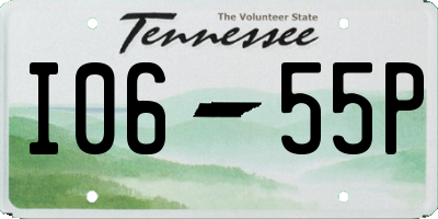 TN license plate I0655P