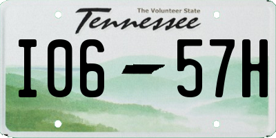 TN license plate I0657H