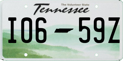TN license plate I0659Z
