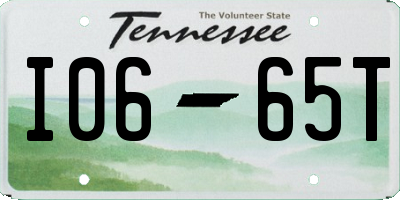 TN license plate I0665T