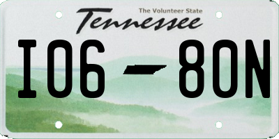TN license plate I0680N