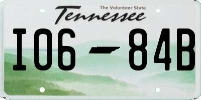 TN license plate I0684B