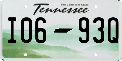 TN license plate I0693Q