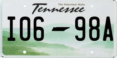 TN license plate I0698A