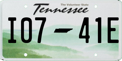 TN license plate I0741E