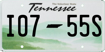 TN license plate I0755S