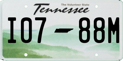 TN license plate I0788M