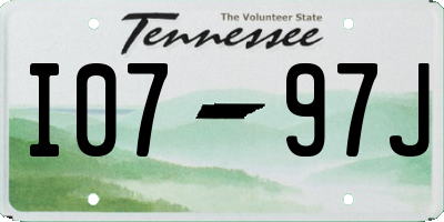 TN license plate I0797J