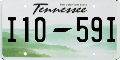 TN license plate I1059I