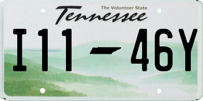 TN license plate I1146Y