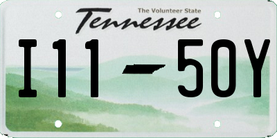 TN license plate I1150Y
