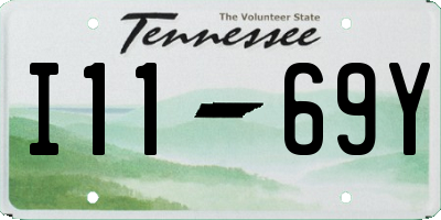 TN license plate I1169Y