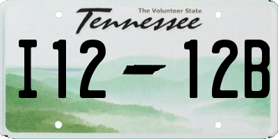 TN license plate I1212B