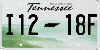 TN license plate I1218F
