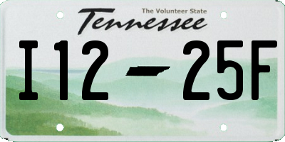 TN license plate I1225F