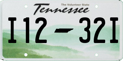 TN license plate I1232I