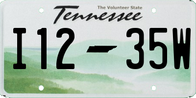 TN license plate I1235W
