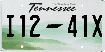 TN license plate I1241X