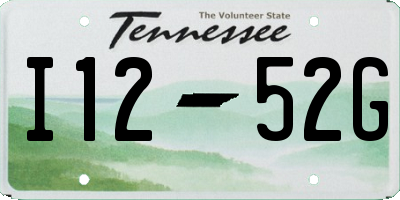 TN license plate I1252G