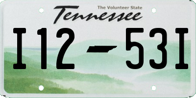 TN license plate I1253I