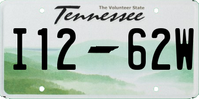 TN license plate I1262W