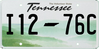 TN license plate I1276C