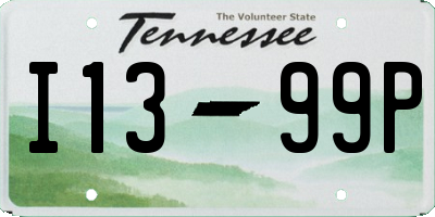 TN license plate I1399P