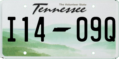 TN license plate I1409Q