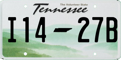 TN license plate I1427B