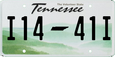 TN license plate I1441I