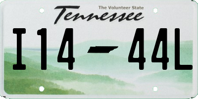TN license plate I1444L
