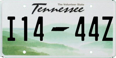 TN license plate I1444Z