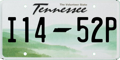 TN license plate I1452P