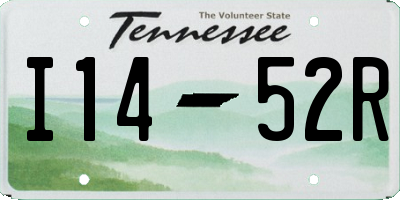 TN license plate I1452R