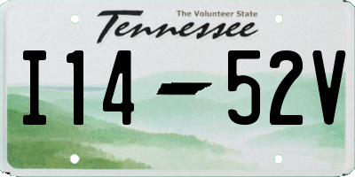 TN license plate I1452V