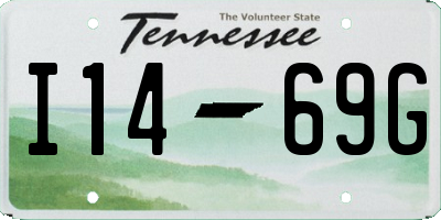 TN license plate I1469G