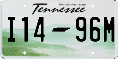 TN license plate I1496M