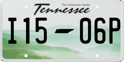 TN license plate I1506P