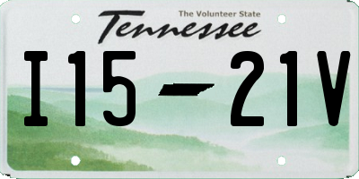TN license plate I1521V