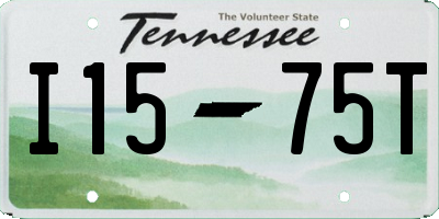 TN license plate I1575T