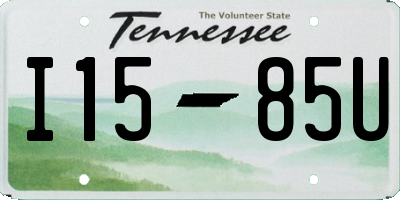 TN license plate I1585U