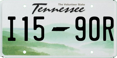 TN license plate I1590R