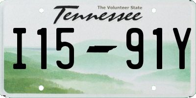 TN license plate I1591Y