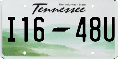 TN license plate I1648U