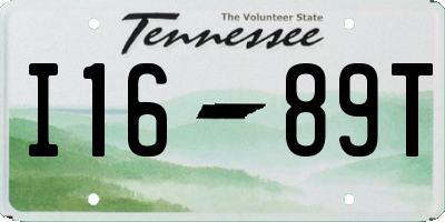TN license plate I1689T