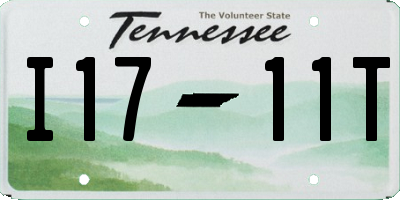 TN license plate I1711T