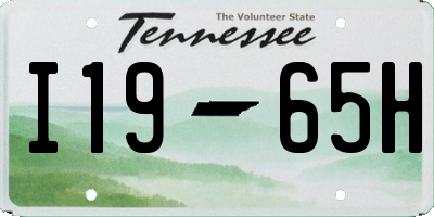 TN license plate I1965H
